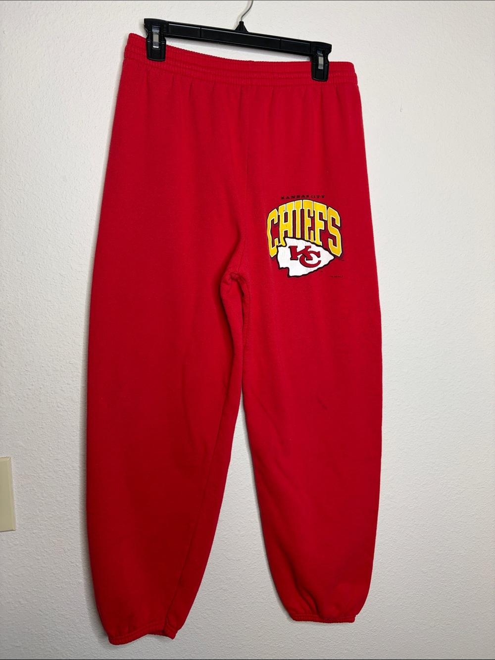 Vintage 1995 Hanes Kansas City Chiefs Jogger Sweatpants Size Large